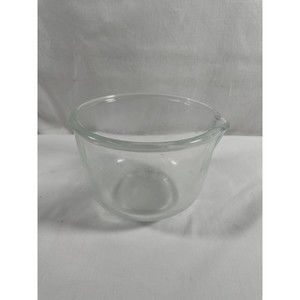 VTG Fire King for Sunbeam Glass Mixing Bowl 6 1/2" Wide w/Pour Spout READ #15